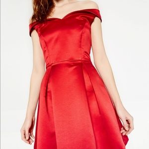 XSOLDX Zara Red Skater Cocktail Dress